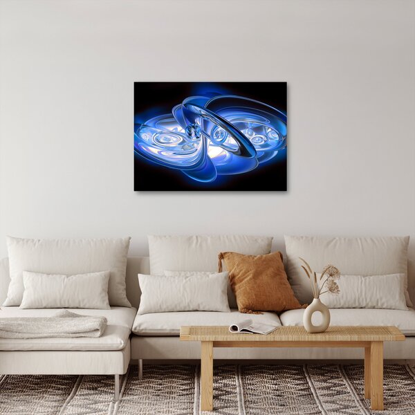 Plava apstraktna slika (70x50 cm)
