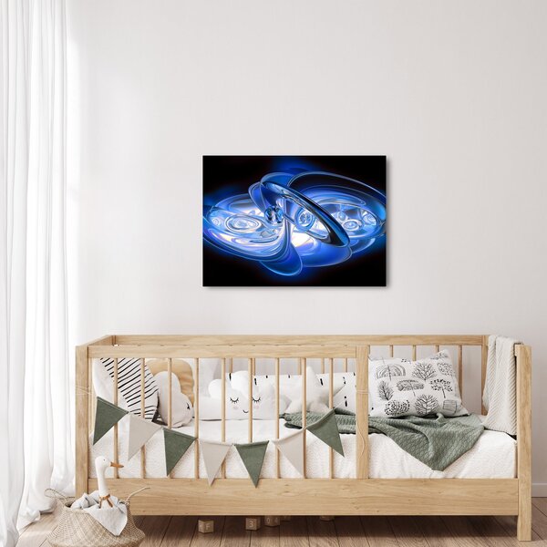 Plava apstraktna slika (70x50 cm)