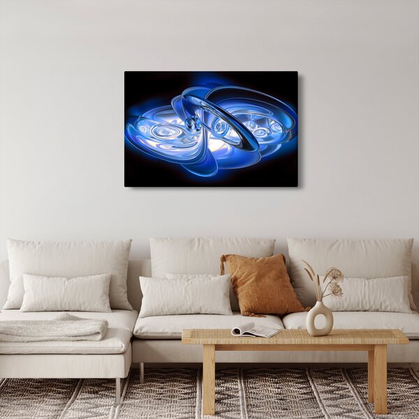 Plava apstraktna slika (90x60 cm)
