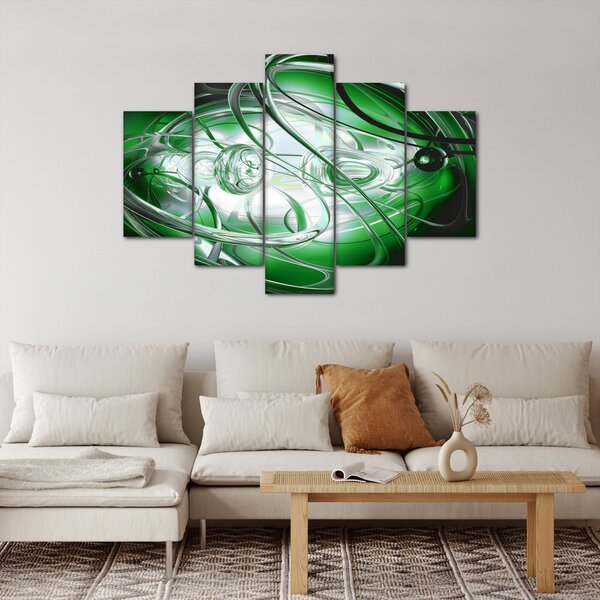 Slika zelene apstrakcije (150x105 cm)