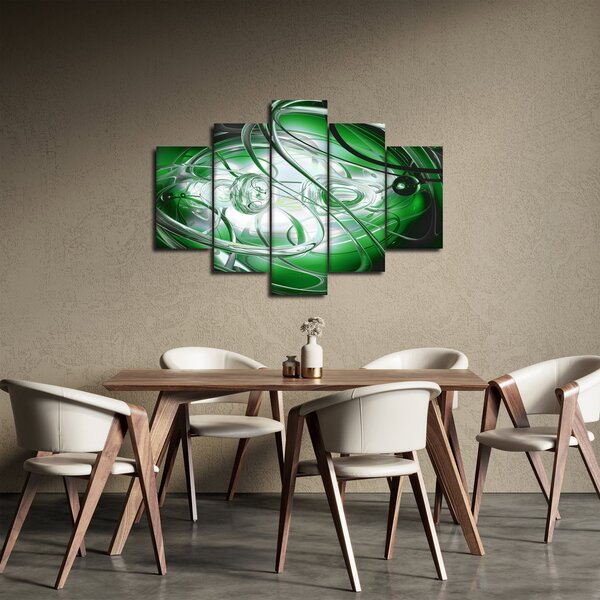Slika zelene apstrakcije (150x105 cm)