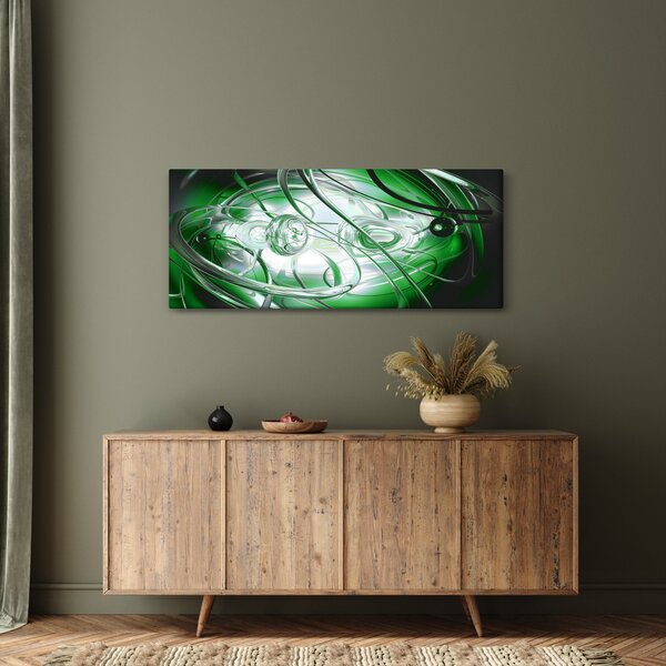 Slika zelene apstrakcije (120x50 cm)