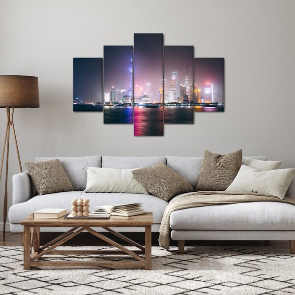 Slika noćnog Šangaja (150x105 cm)