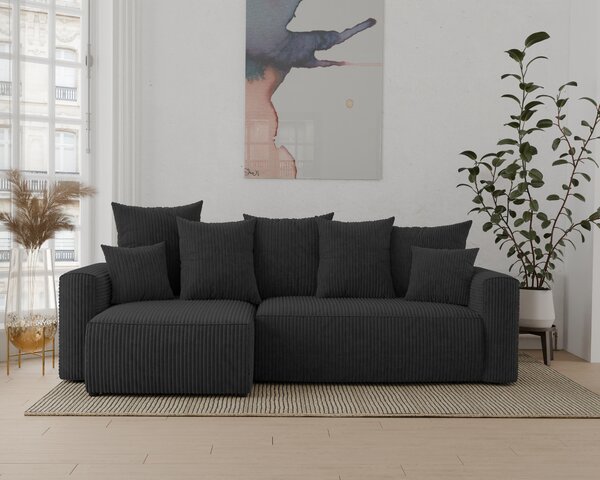 Zondo.hr Kutna garnitura Denia (L) (crna). Akcija -20%. 1133129