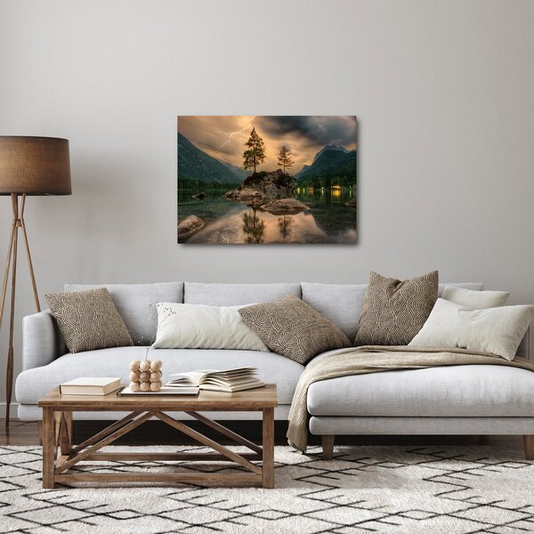 Slika - jezero u planinama (70x50 cm)