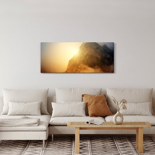 Slika planine u magli (120x50 cm)