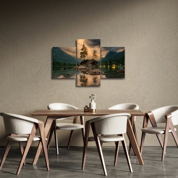 Slika - jezero u planinama (90x60 cm)