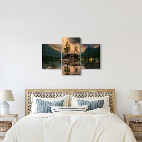 Slika - jezero u planinama (90x60 cm)