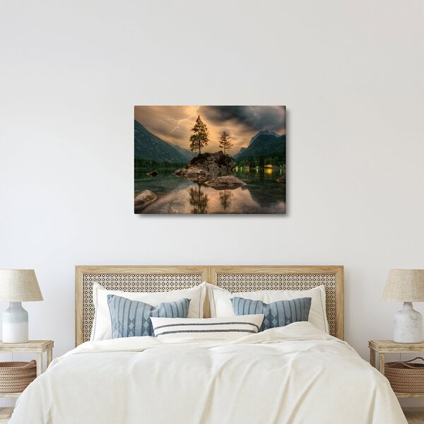 Slika - jezero u planinama (70x50 cm)