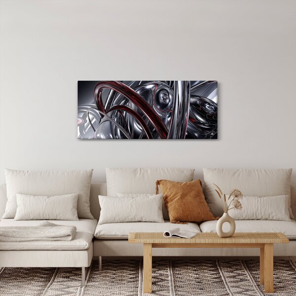 Slika sive apstrakcije (120x50 cm)