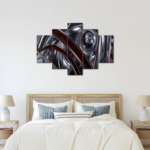 Slika sive apstrakcije (150x105 cm)