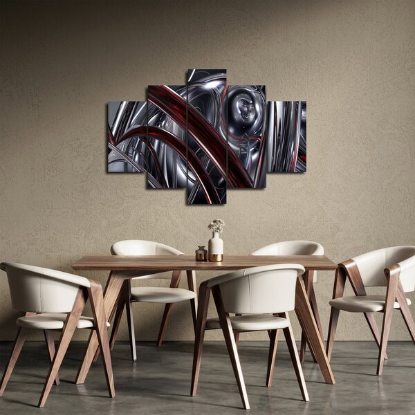 Slika sive apstrakcije (150x105 cm)