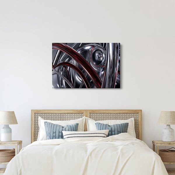Slika sive apstrakcije (90x60 cm)