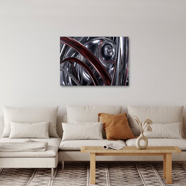 Slika sive apstrakcije (70x50 cm)