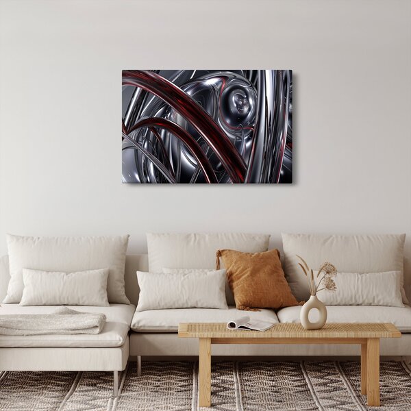 Slika sive apstrakcije (90x60 cm)