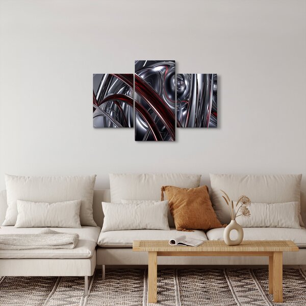 Slika sive apstrakcije (90x60 cm)