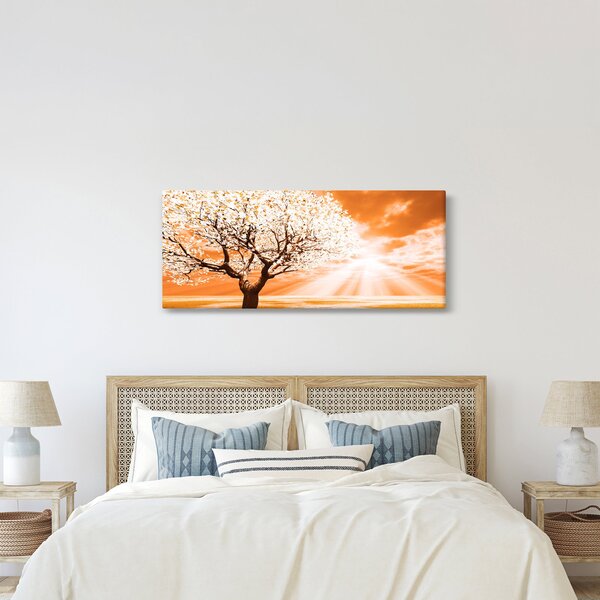 Narančasta slika stabla (120x50 cm)