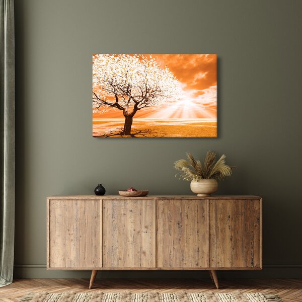 Narančasta slika stabla (90x60 cm)