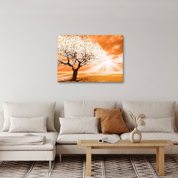 Narančasta slika stabla (70x50 cm)