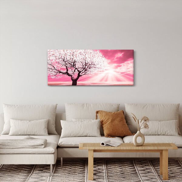 Ružičasta slika stabla (120x50 cm)
