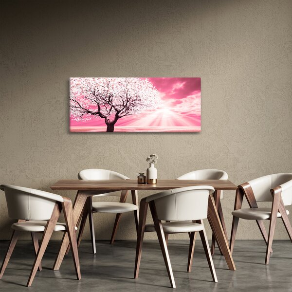 Ružičasta slika stabla (120x50 cm)