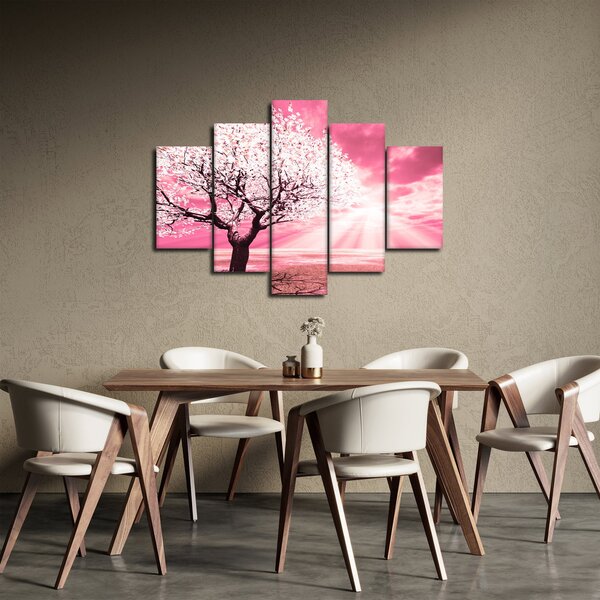 Ružičasta slika stabla (150x105 cm)