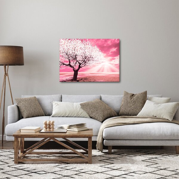 Ružičasta slika stabla (70x50 cm)