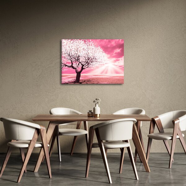 Ružičasta slika stabla (70x50 cm)