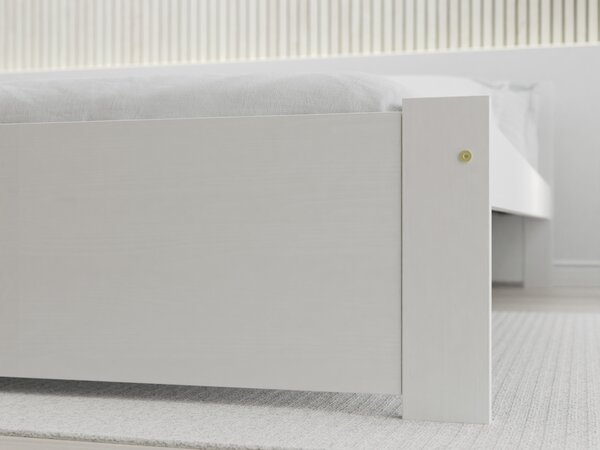 Krevet IKAROS 90 x 200 cm, bijeli Podnica: Bez podnice, Madrac: Bez madraca