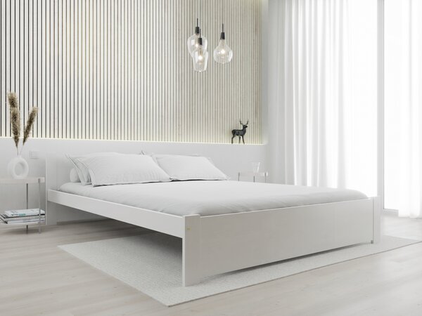 Krevet IKAROS 160 x 200 cm, bijeli Podnica: Sa podnicom od letvi, Madrac: Bez madraca