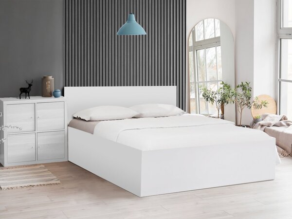 Krevet SOFIA 90 x 200 cm, bijeli Podnica: Bez podnice, Madrac: Madrac Deluxe 10 cm