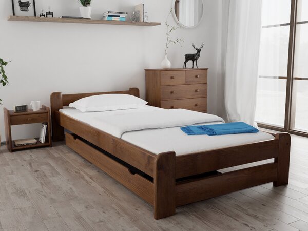 Krevet Emily 90 x 200 cm, hrast Podnica: Bez podnice, Madrac: Madrac Somnia 17 cm