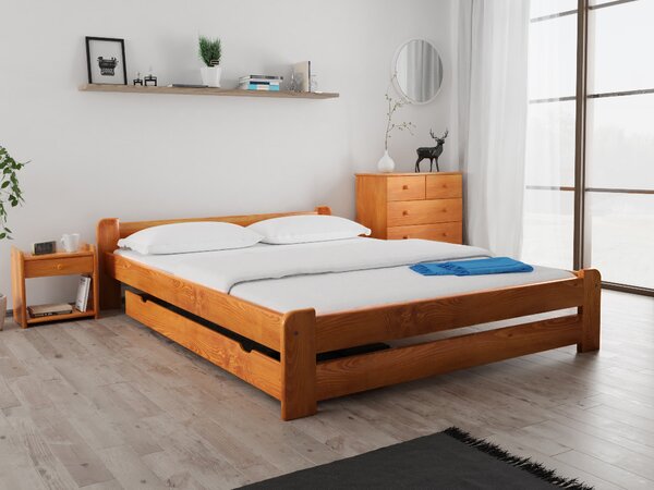 Krevet Emily 140 x 200 cm, joha Podnica: Sa podnicom od letvi, Madrac: Bez madraca