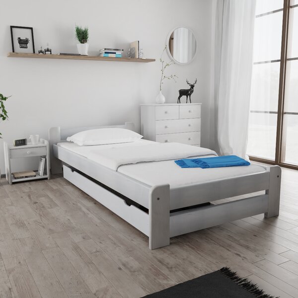 Krevet Emily 90 x 200 cm, bijela Podnica: Bez podnice, Madrac: Madrac Deluxe 10 cm