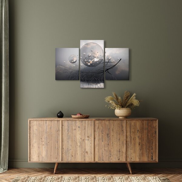 Slika apstraktnih kugli (90x60 cm)