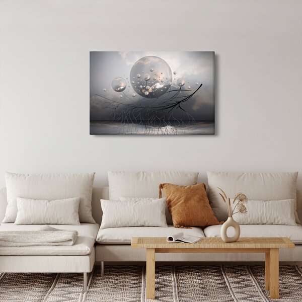 Slika apstraktnih kugli (90x60 cm)