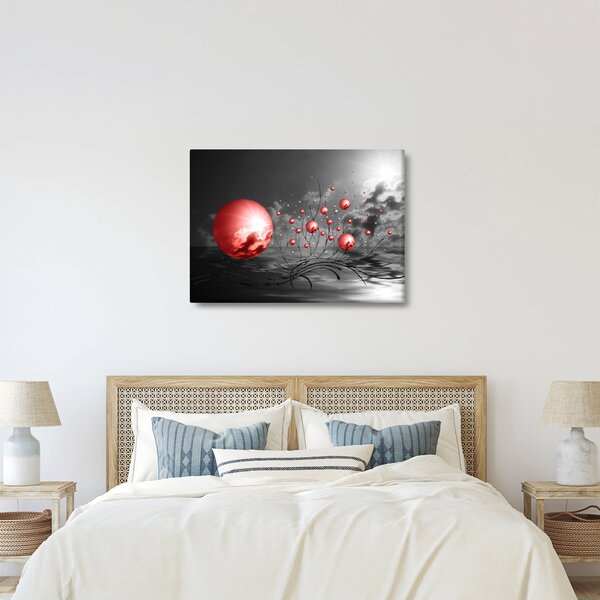 Slika crvenih kugli (70x50 cm)