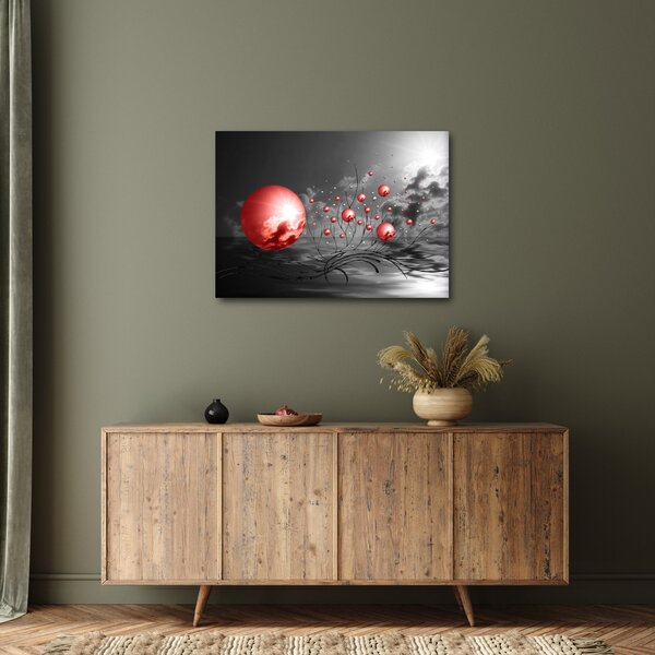 Slika crvenih kugli (70x50 cm)