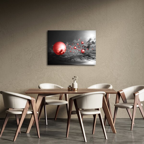 Slika crvenih kugli (70x50 cm)
