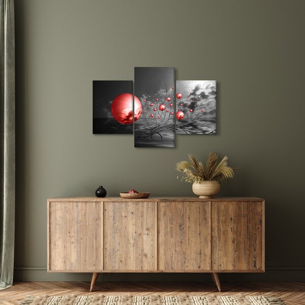 Slika crvenih kugli (90x60 cm)