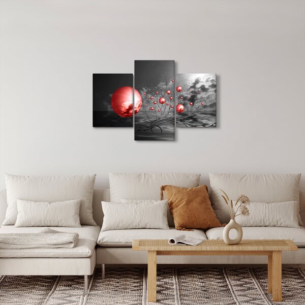 Slika crvenih kugli (90x60 cm)
