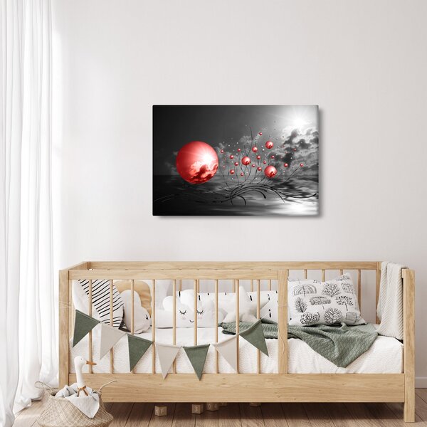 Slika crvenih kugli (90x60 cm)