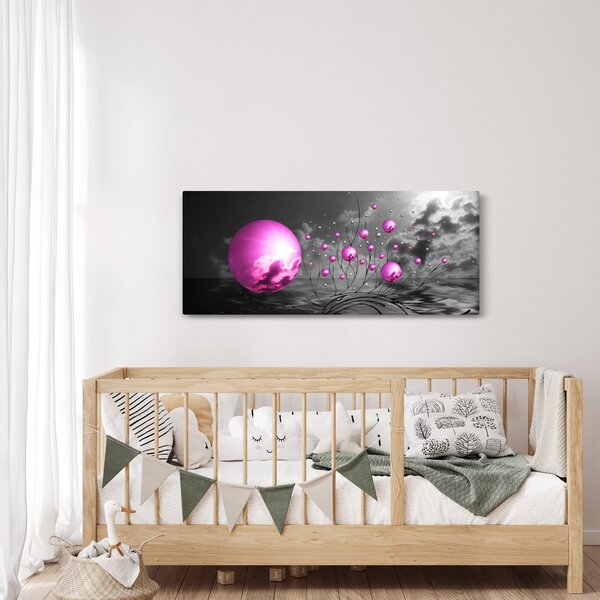 Slika ružičastih kugli (120x50 cm)