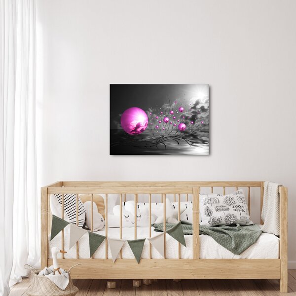 Slika ružičastih kugli (70x50 cm)
