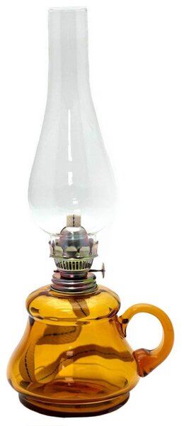 Petrolejska lampa TEREZA 34 cm smeđa