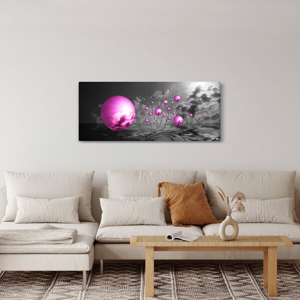 Slika ružičastih kugli (120x50 cm)