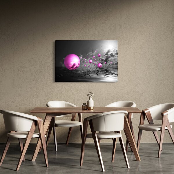 Slika ružičastih kugli (90x60 cm)