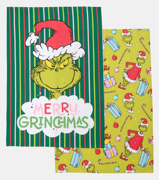 Sinsay - Božićne kuhinjske krpe Grinch 2 komada