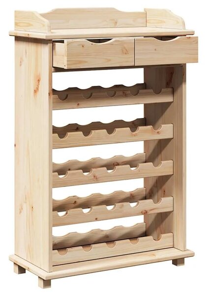 Stalak za vino Prirodna 58 x 28 x 90 cm Masivno drvo bora - Prirodna