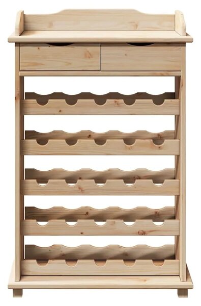 Stalak za vino Prirodna 58 x 28 x 90 cm Masivno drvo bora - Prirodna
